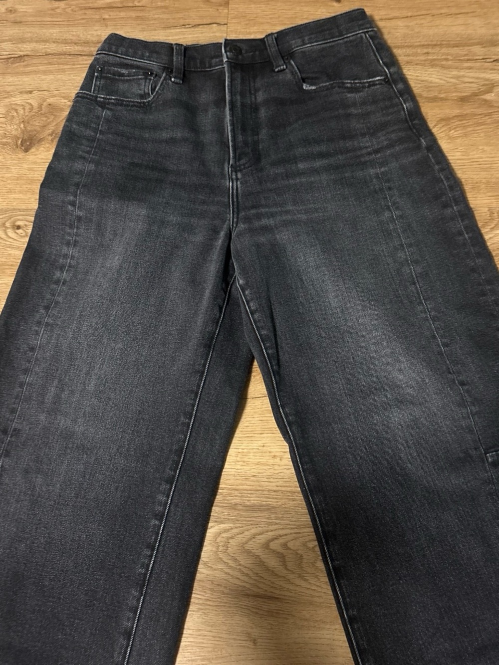 Pistola baggy Leg Jeans in Washed Black